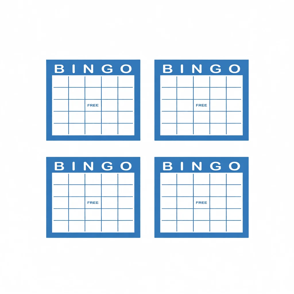 Cartela de Bingo Para Imprimir em Quatro Versu00f5es