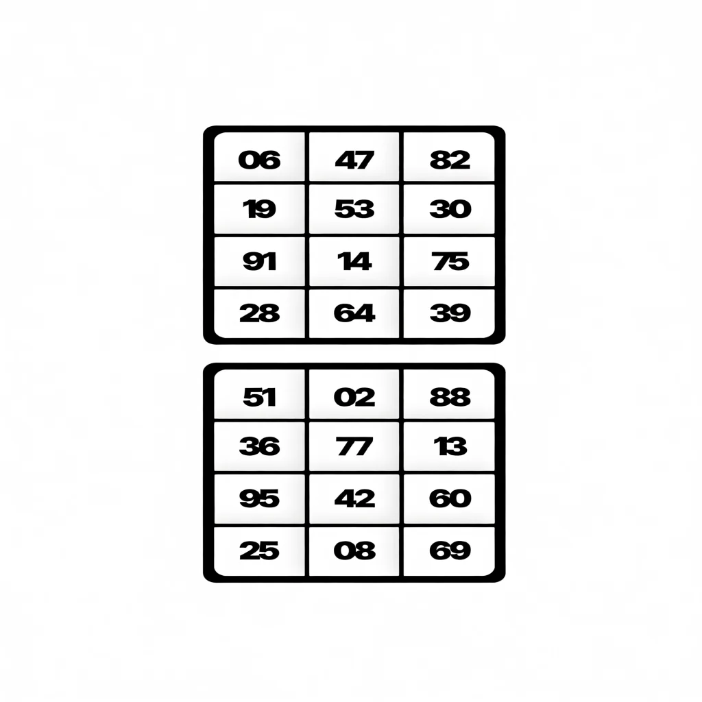 Cartela de Bingo Para Imprimir com Nu00fameros Diversos