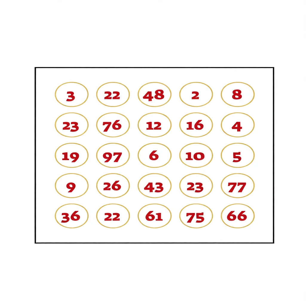 Cartela de Bingo Para Imprimir com Nu00fameros