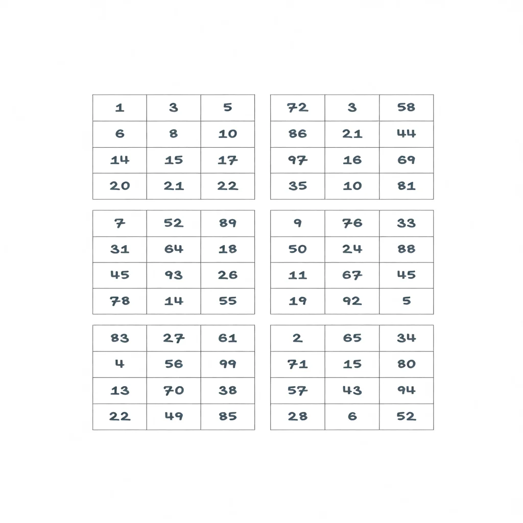 Cartela de Bingo Para Imprimir com Nu00fameros