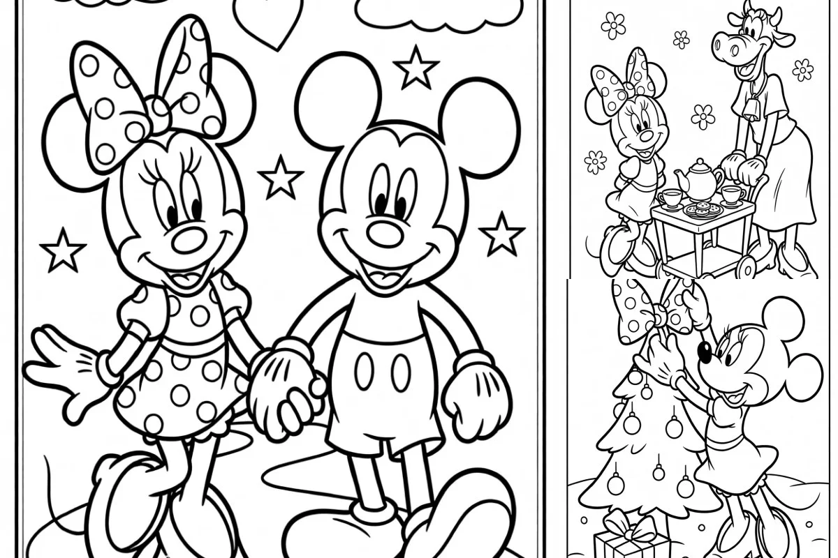 Desenhos da Minnie Para Imprimir e Colorir