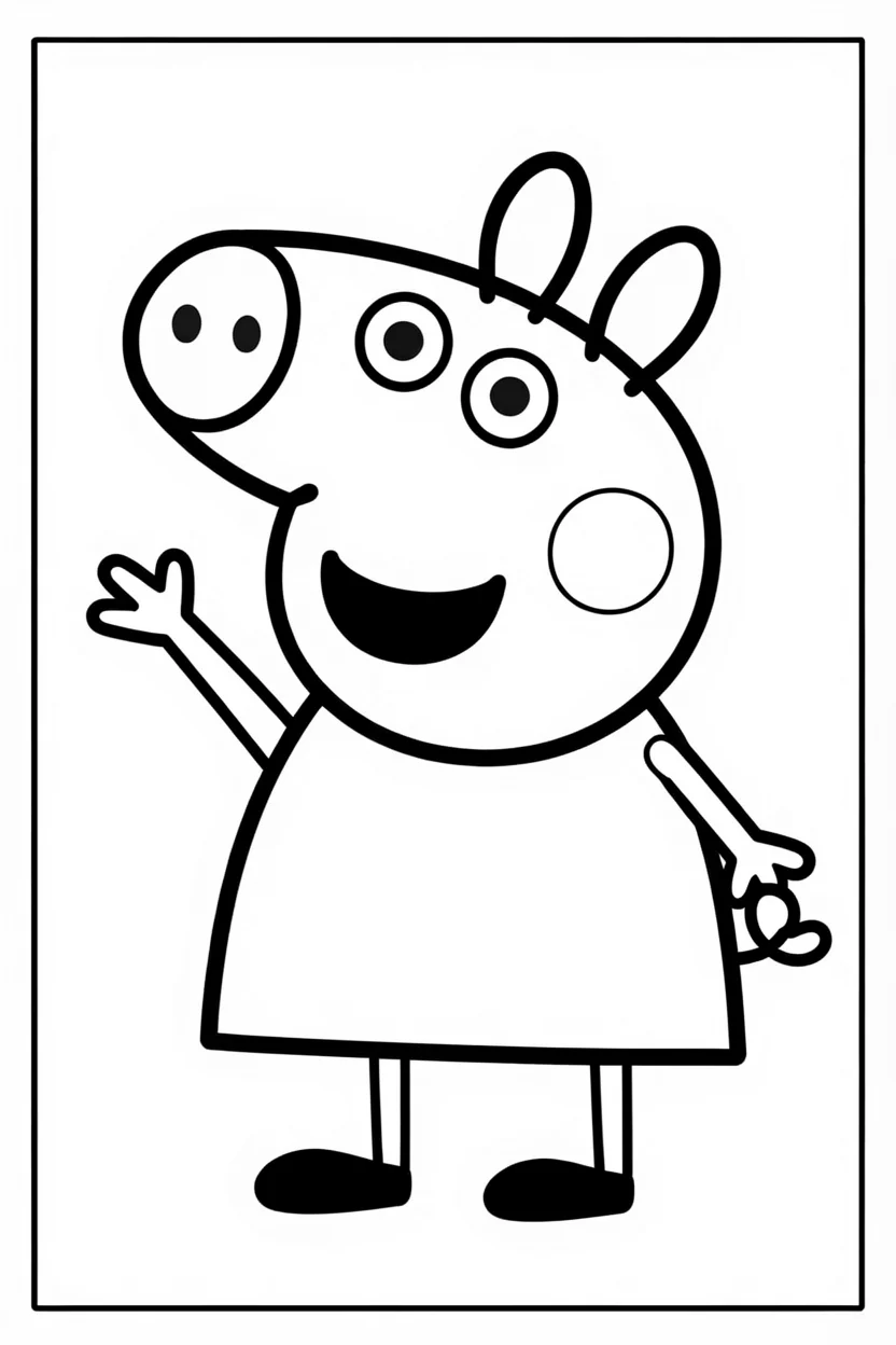 Desenhos da Peppa Pig para Imprimir e Colorir