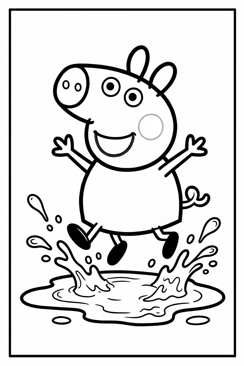 Desenhos da Peppa Pig para Imprimir e Colorir