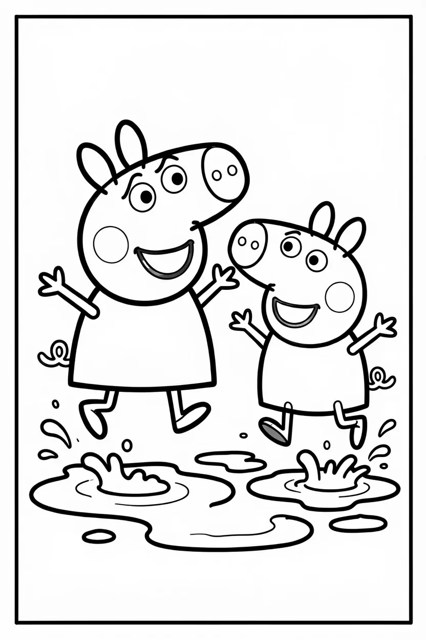 Desenhos da Peppa Pig para Imprimir e Colorir