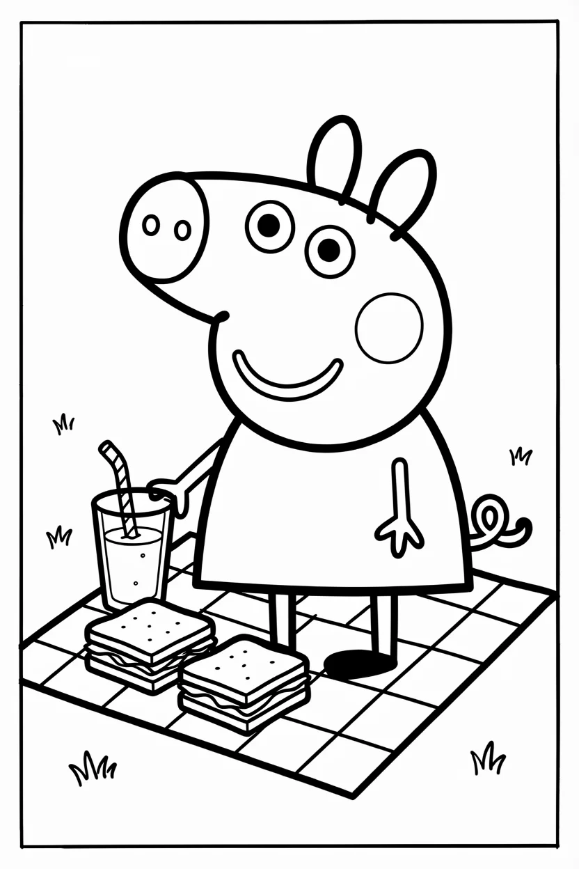 Desenhos da Peppa Pig para Imprimir e Colorir