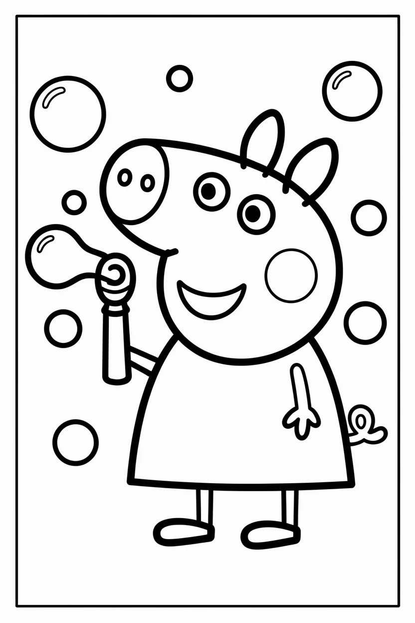 Desenhos da Peppa Pig para Imprimir e Colorir