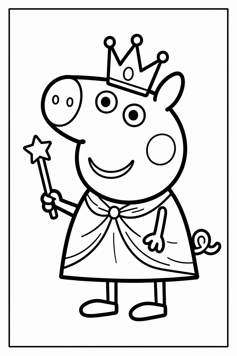 Desenhos da Peppa Pig para Imprimir e Colorir