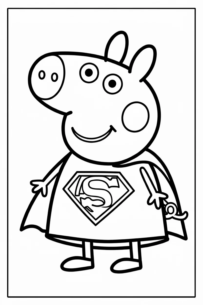Desenhos da Peppa Pig para Imprimir e Colorir