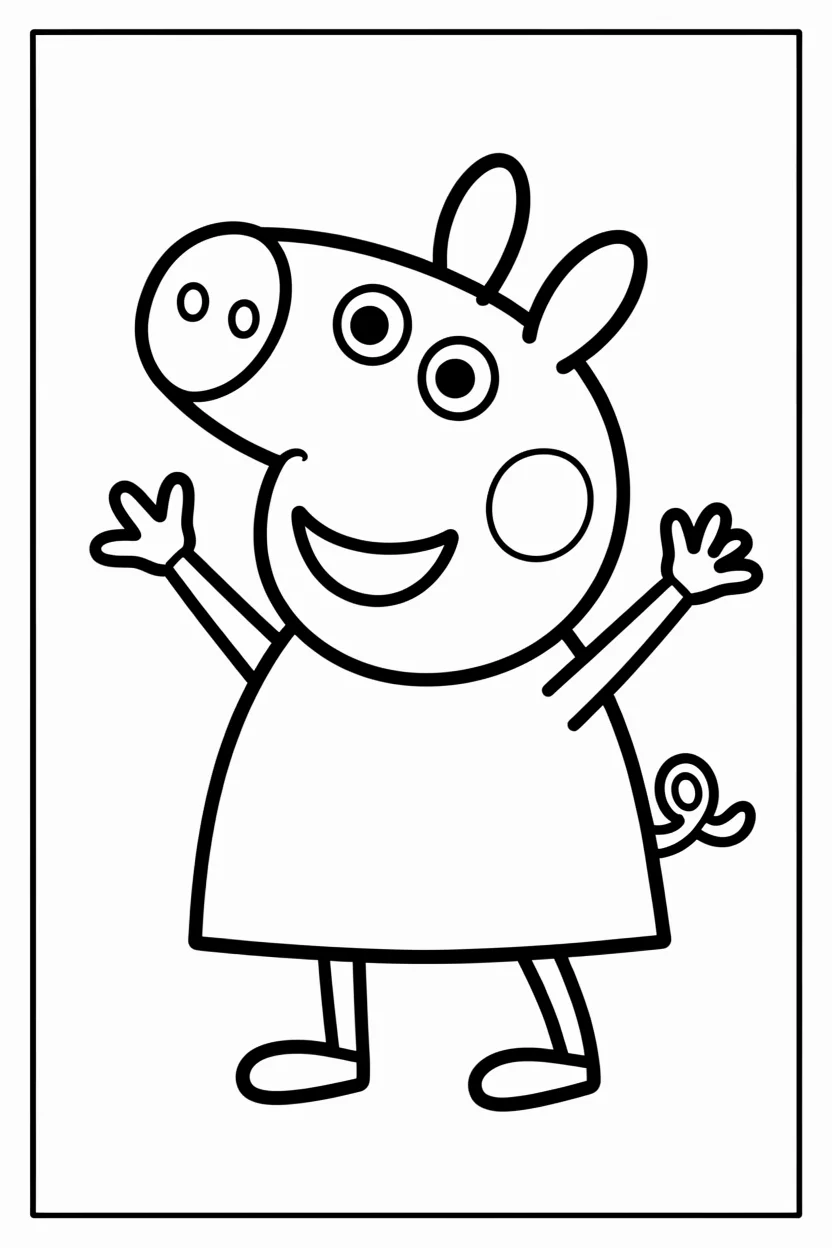 Desenhos da Peppa Pig para Imprimir e Colorir