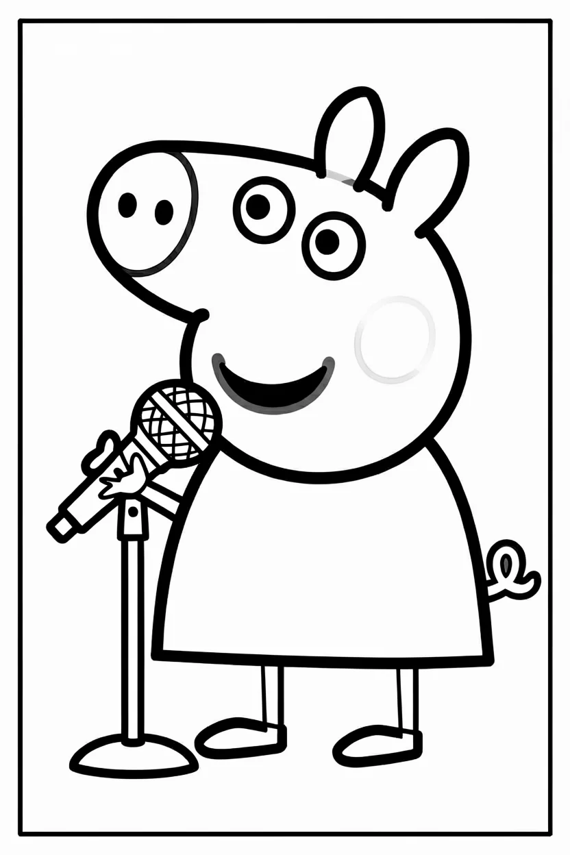 Desenhos da Peppa Pig para Imprimir e Colorir