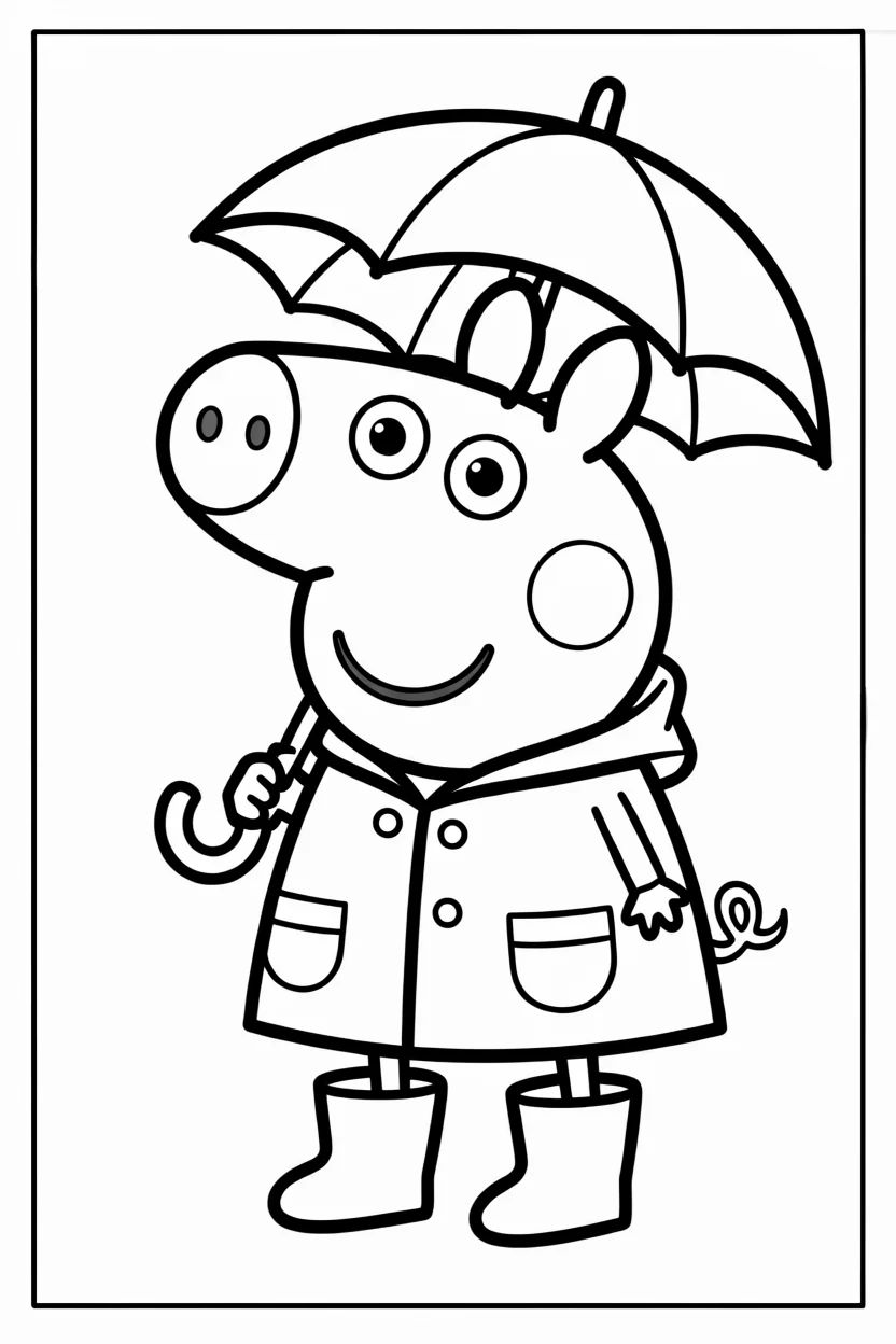 Desenhos da Peppa Pig para Imprimir e Colorir