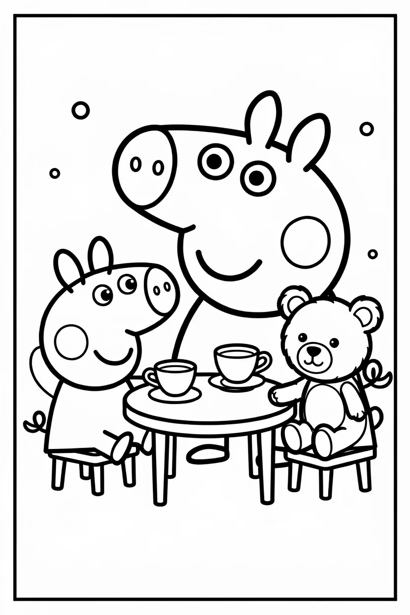 Desenhos da Peppa Pig para Imprimir e Colorir