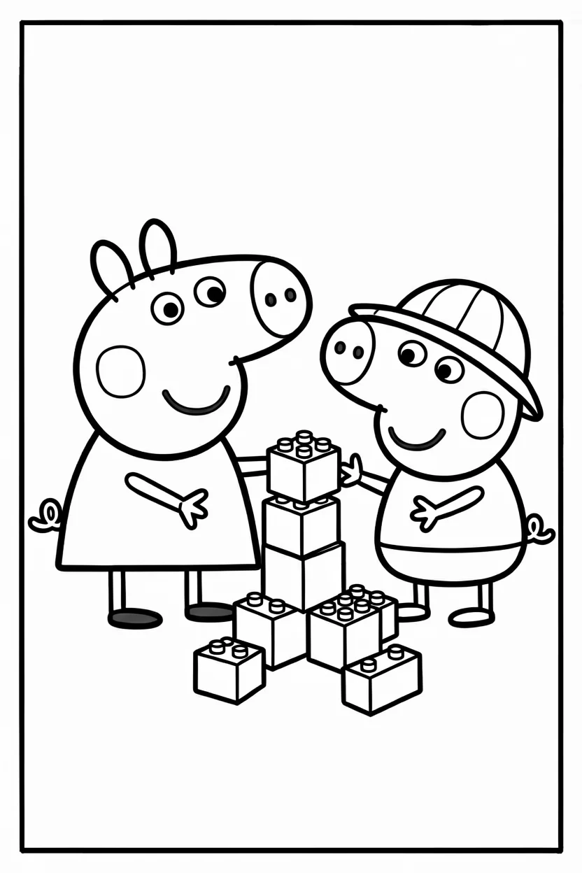 Desenhos da Peppa Pig para Imprimir e Colorir