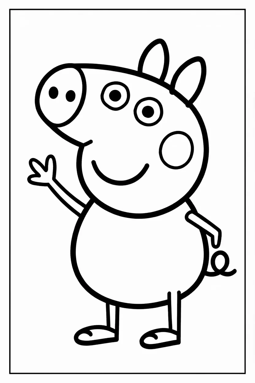 Desenhos da Peppa Pig para Imprimir e Colorir