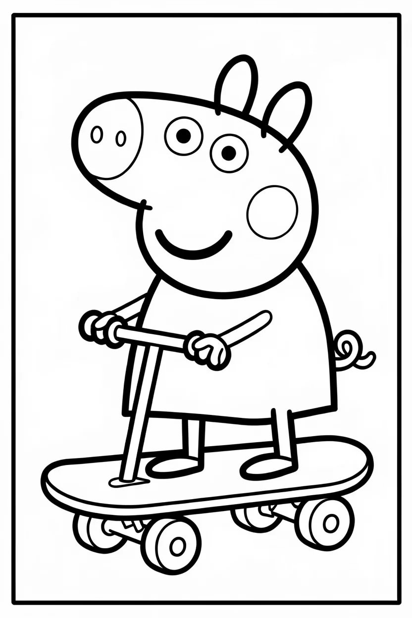Desenhos da Peppa Pig para Imprimir e Colorir