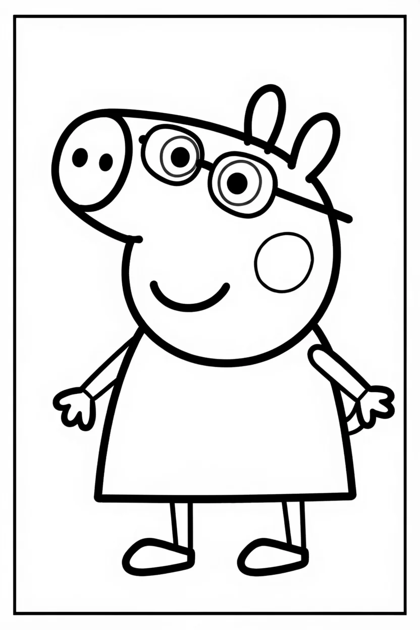 Desenhos da Peppa Pig para Imprimir e Colorir
