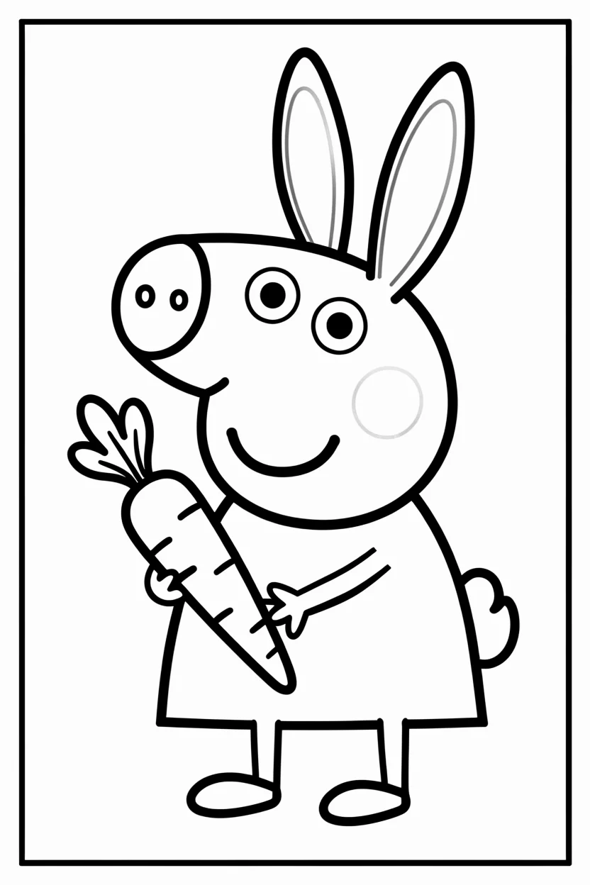 Desenhos da Peppa Pig para Imprimir e Colorir