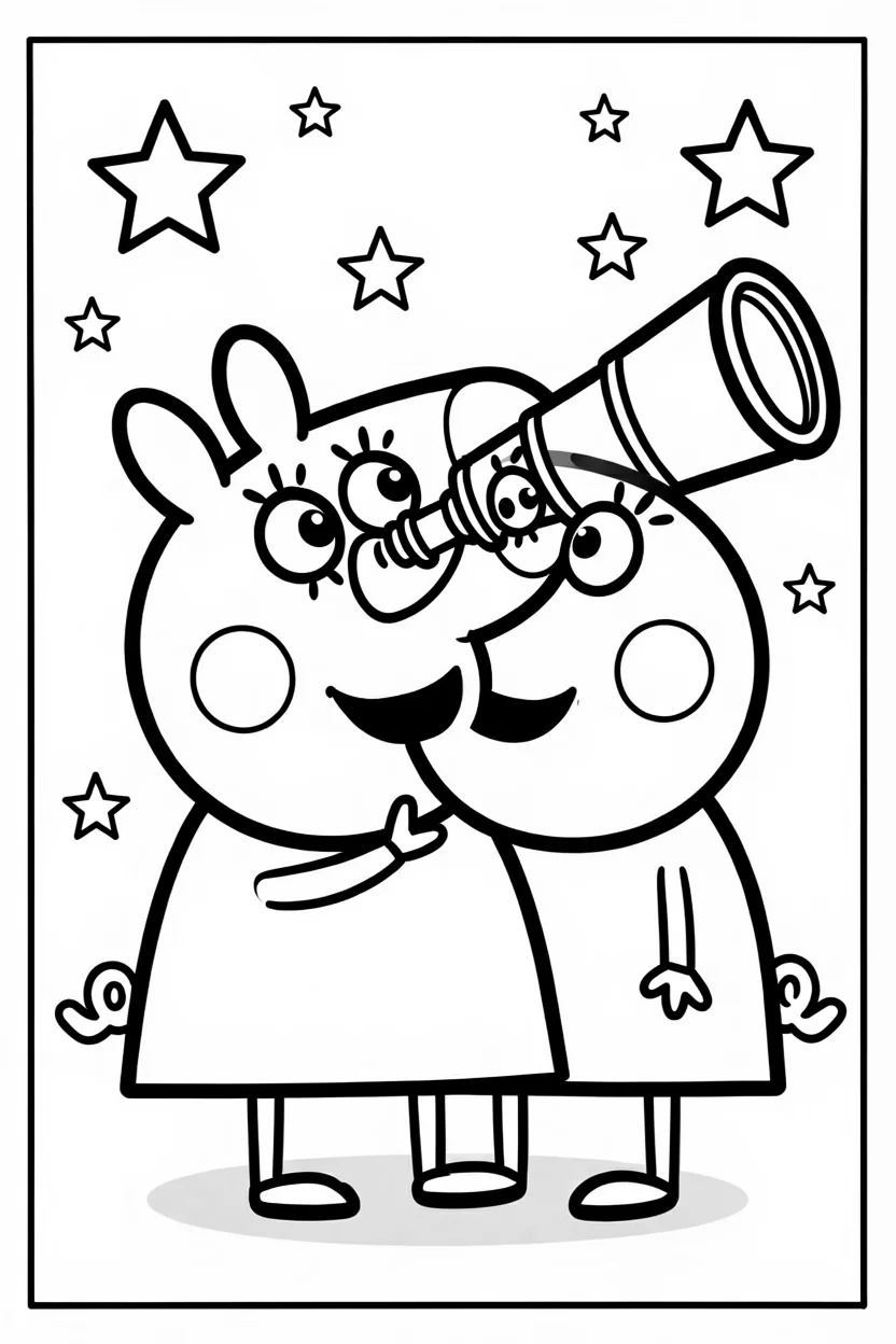 Desenhos da Peppa Pig para Imprimir e Colorir