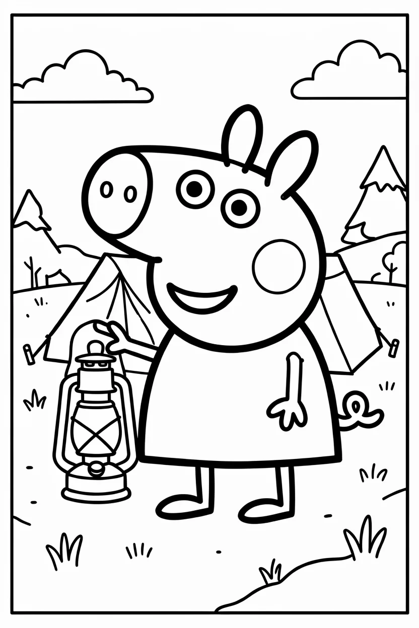 Desenhos da Peppa Pig para Imprimir e Colorir