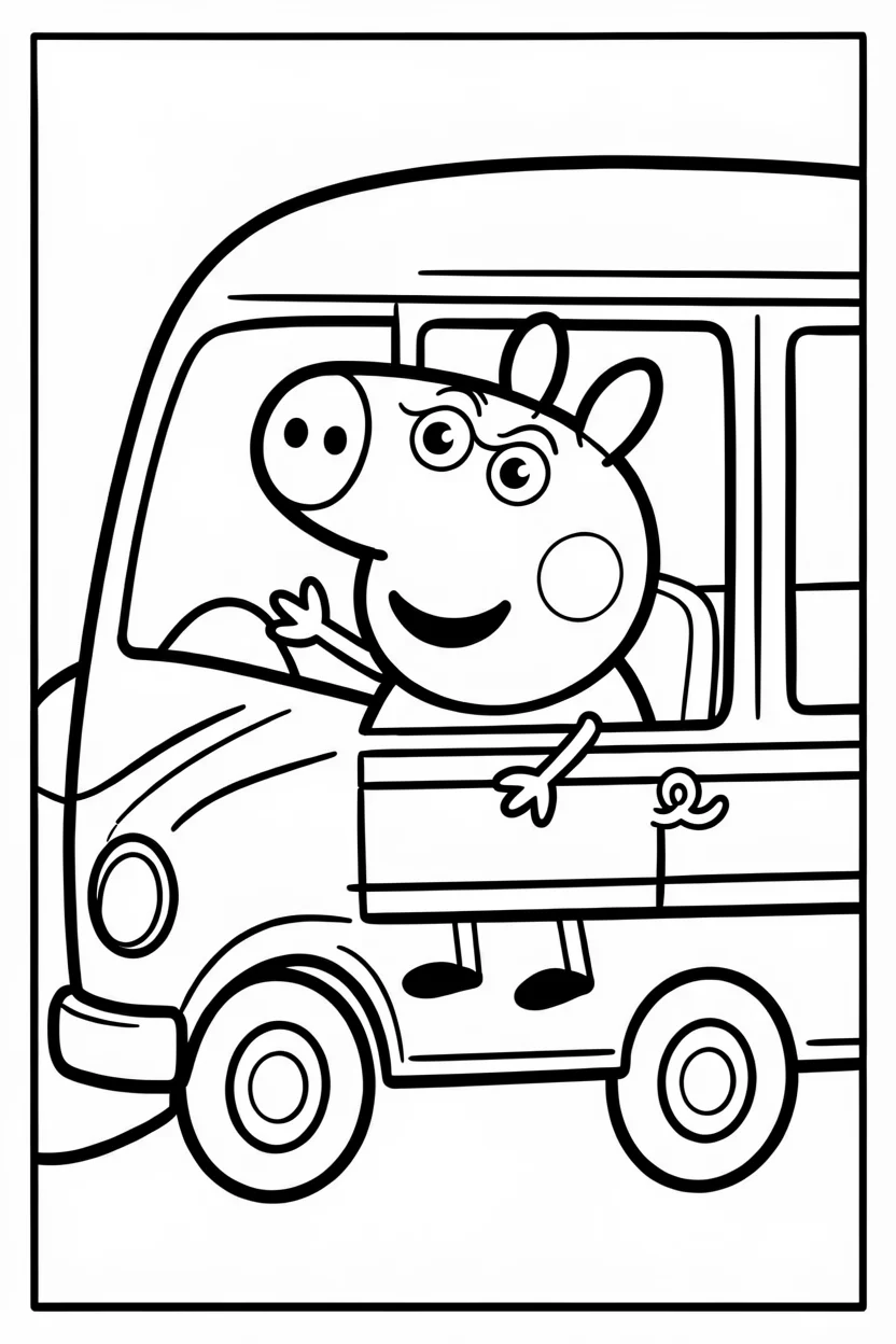 Desenhos da Peppa Pig para Imprimir e Colorir