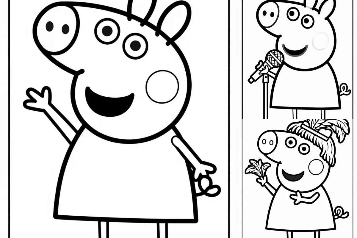 Desenhos da Peppa Pig para Imprimir e Colorir