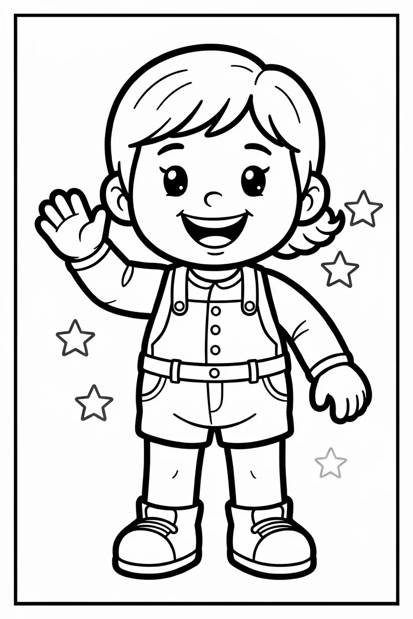 Desenhos de Boneca para Imprimir e Colorir