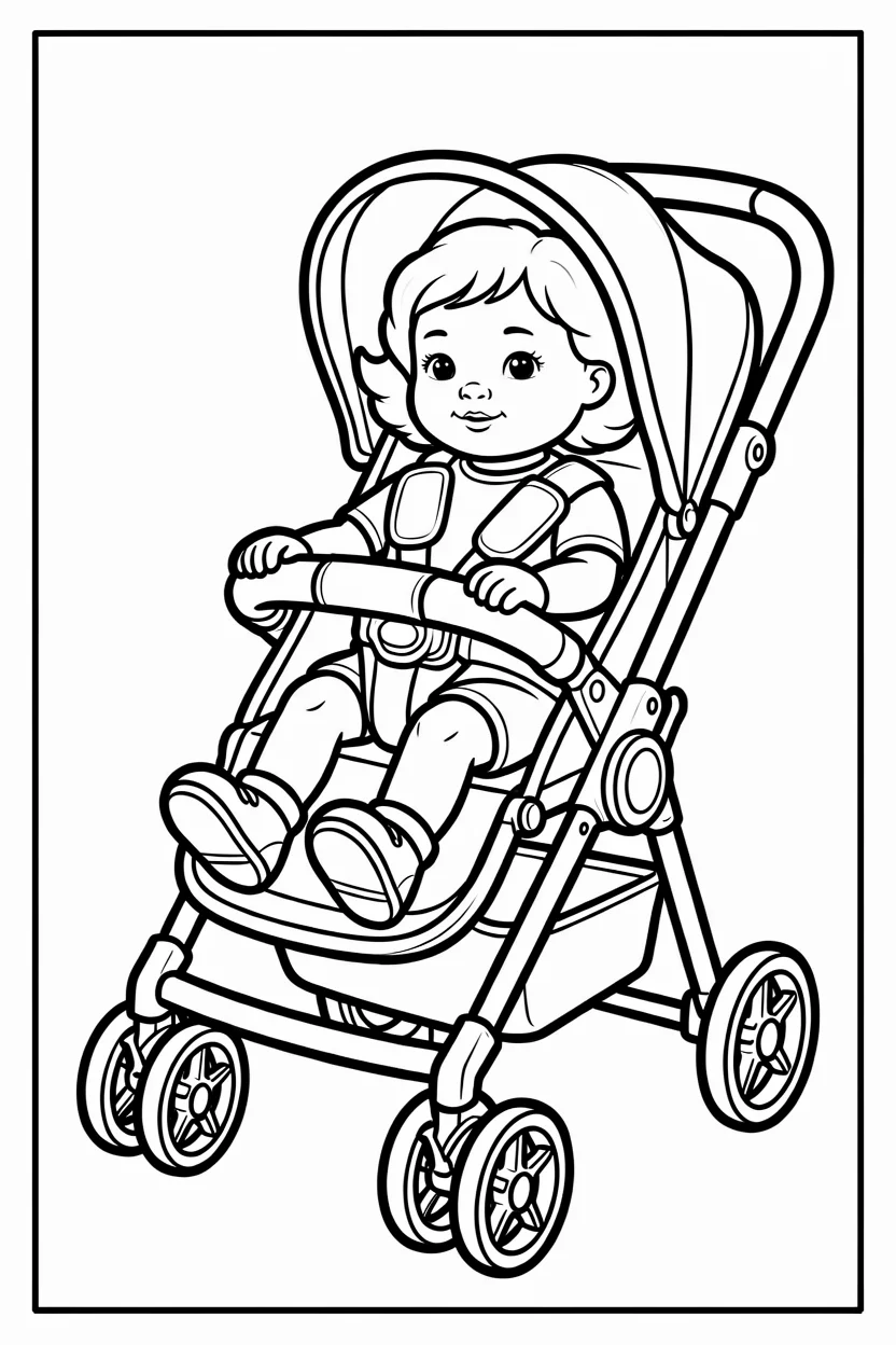 Desenhos de Boneca para Imprimir e Colorir