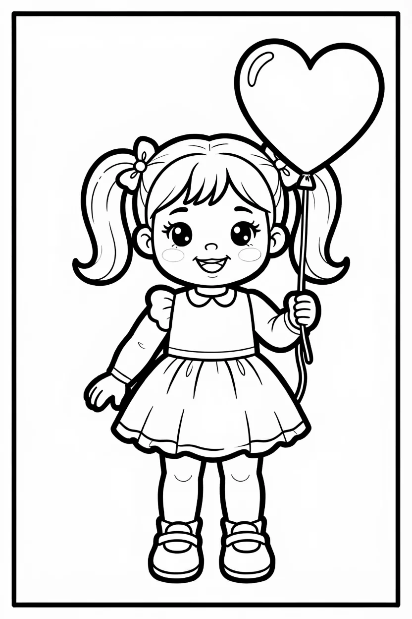 Desenhos de Boneca para Imprimir e Colorir