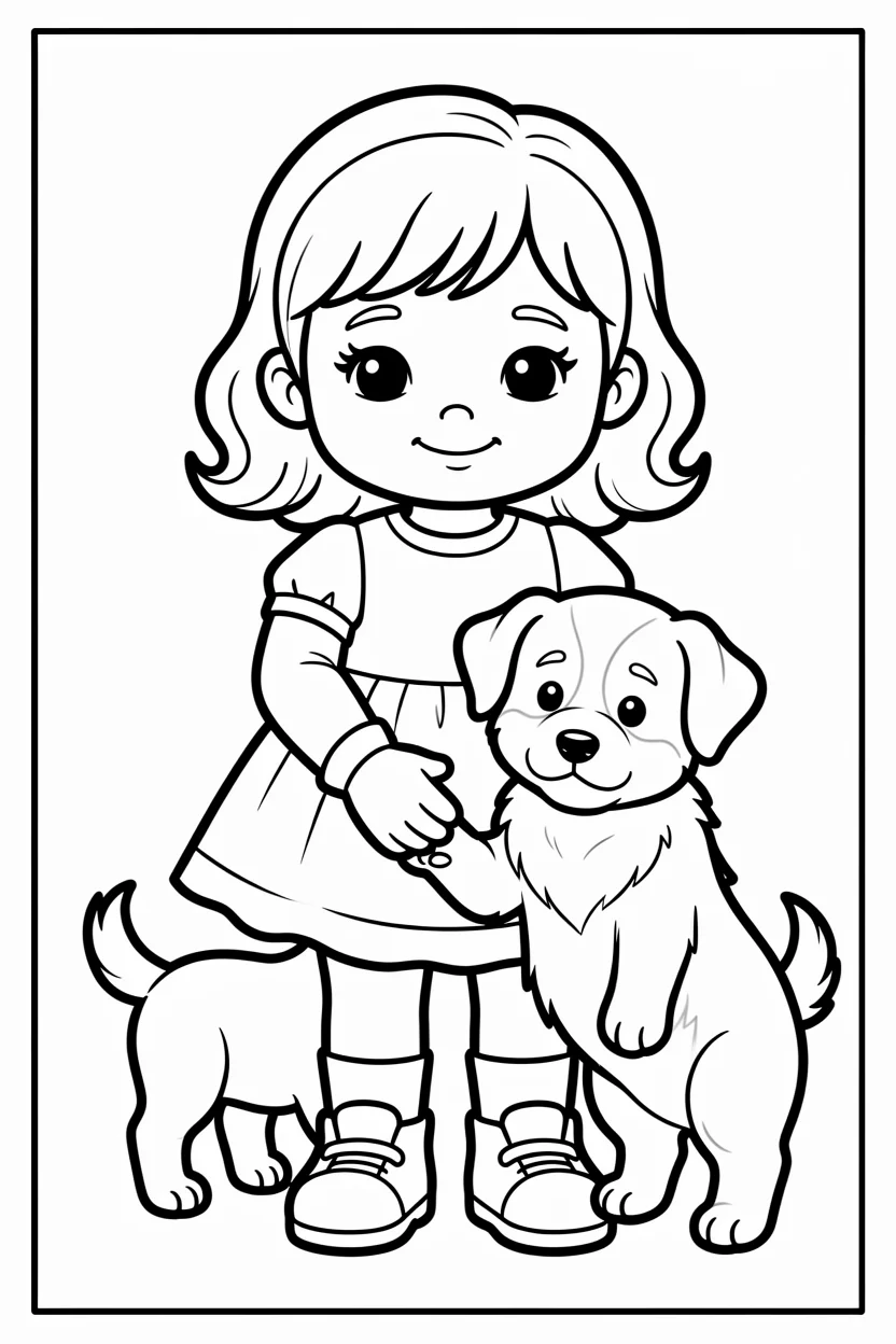 Desenhos de Boneca para Imprimir e Colorir