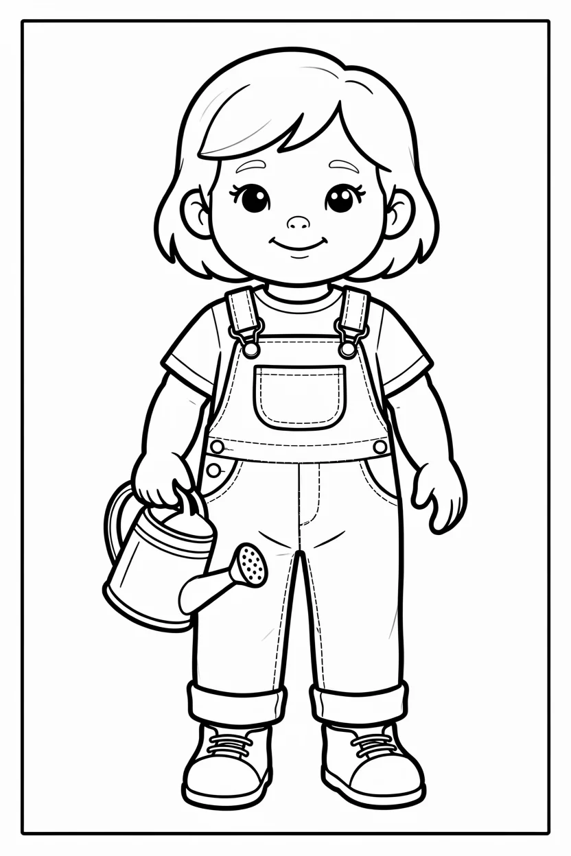 Desenhos de Boneca para Imprimir e Colorir