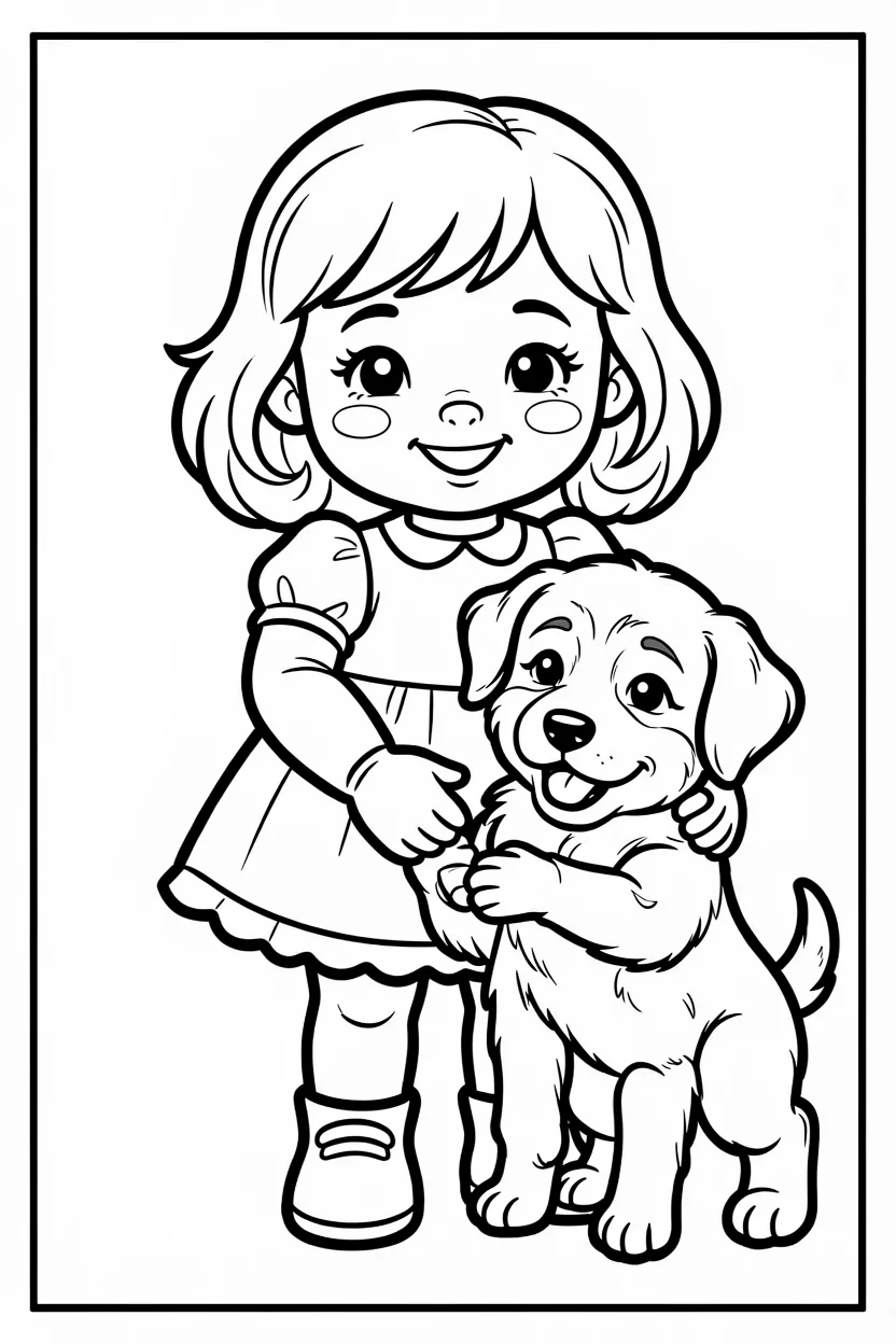 Desenhos de Boneca para Imprimir e Colorir