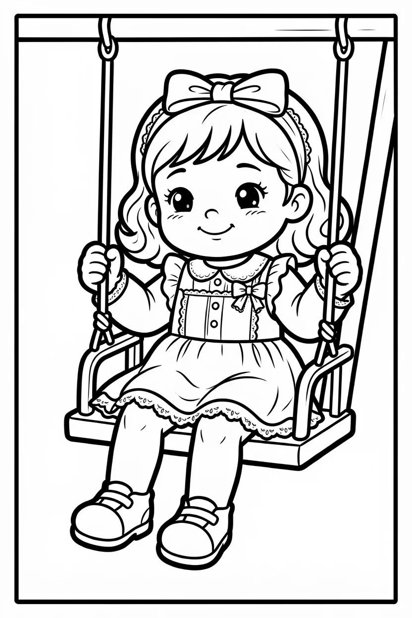 Desenhos de Boneca para Imprimir e Colorir