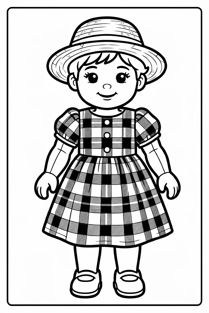 Desenhos de Boneca para Imprimir e Colorir
