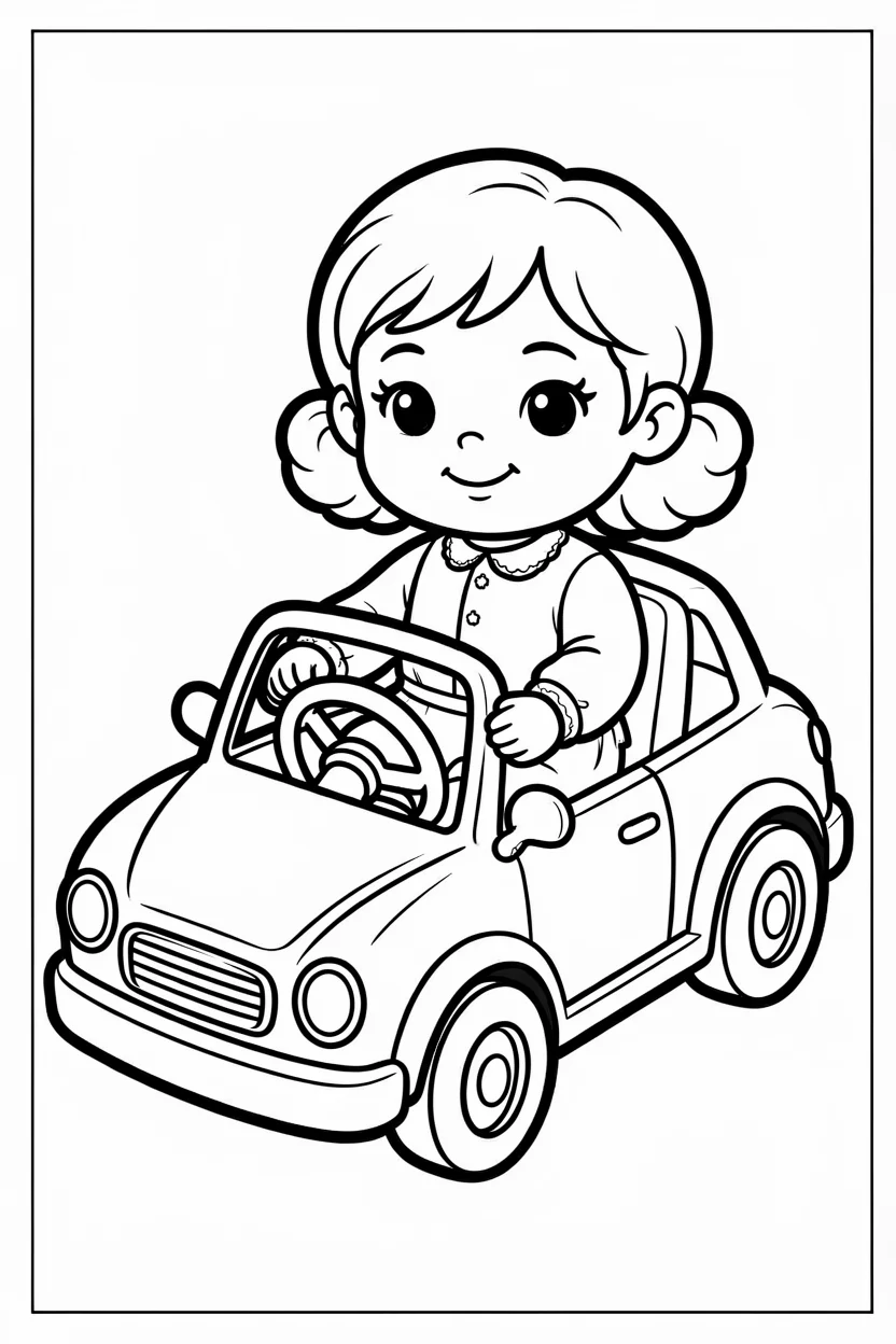 Desenhos de Boneca para Imprimir e Colorir