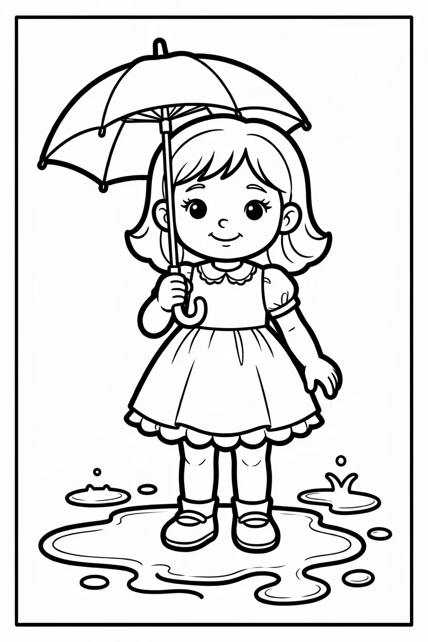 Desenhos de Boneca para Imprimir e Colorir