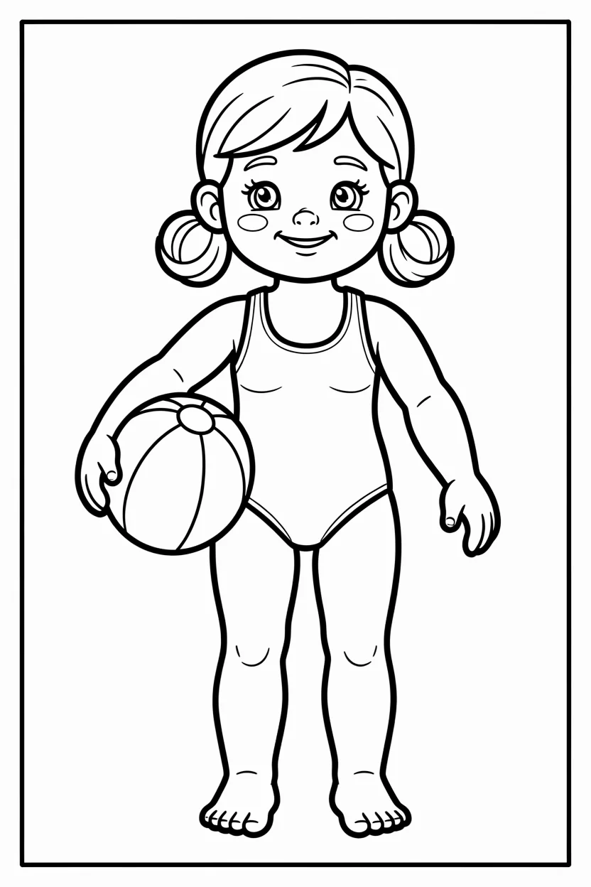 Desenhos de Boneca para Imprimir e Colorir