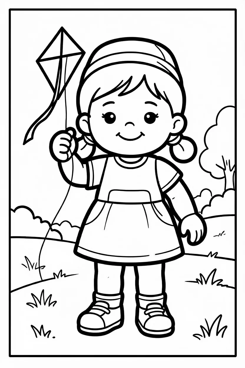 Desenhos de Boneca para Imprimir e Colorir