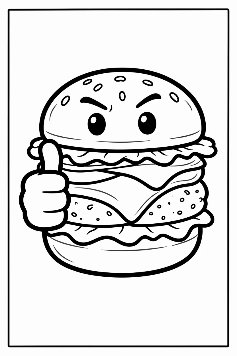 Desenhos de Comida para Imprimir e Colorir