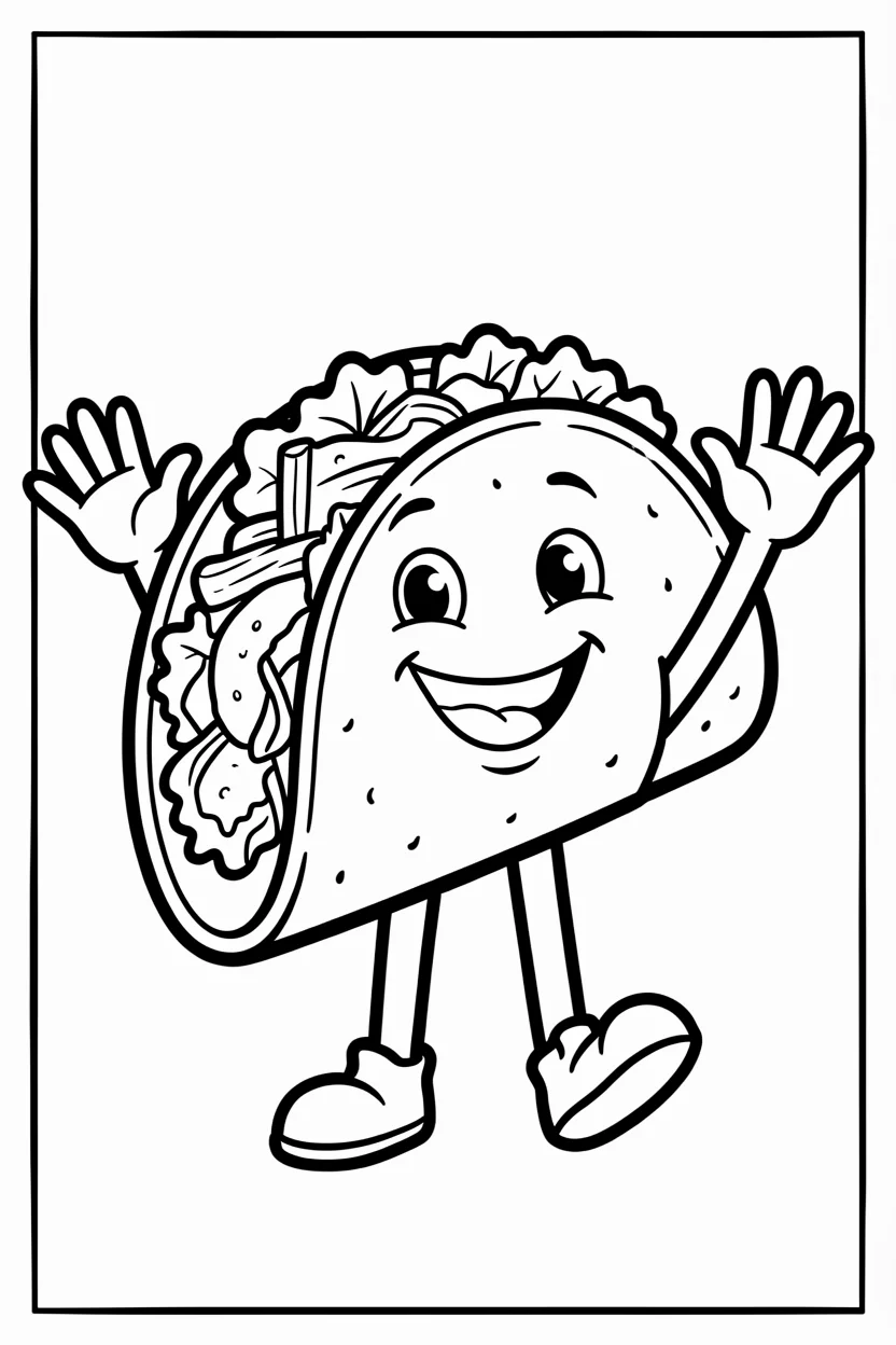 Desenhos de Comida para Imprimir e Colorir