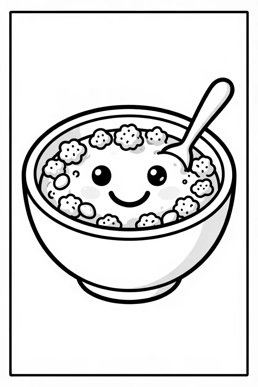 Desenhos de Comida para Imprimir e Colorir