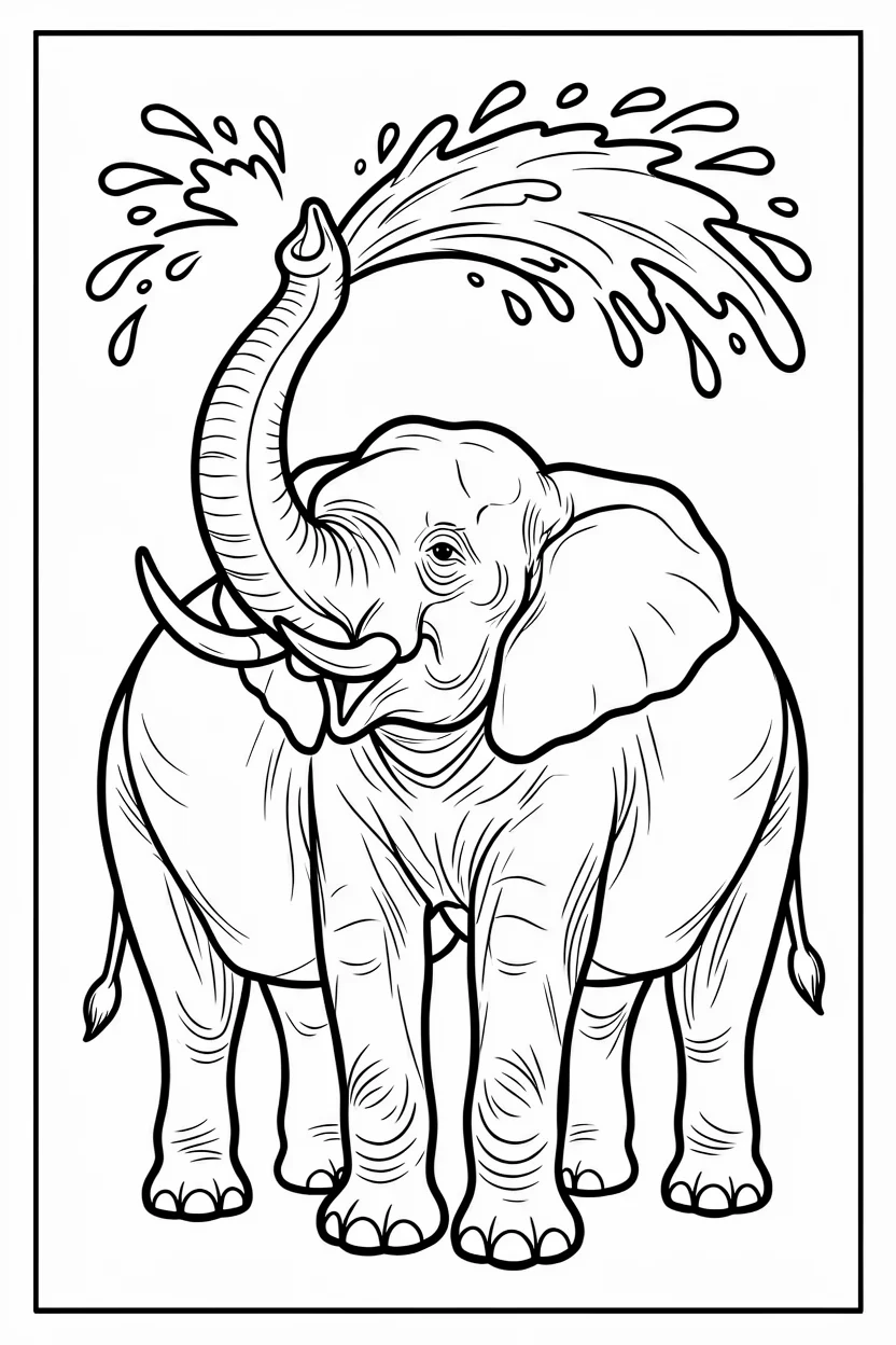 Desenhos de Elefante para Imprimir e Colorir