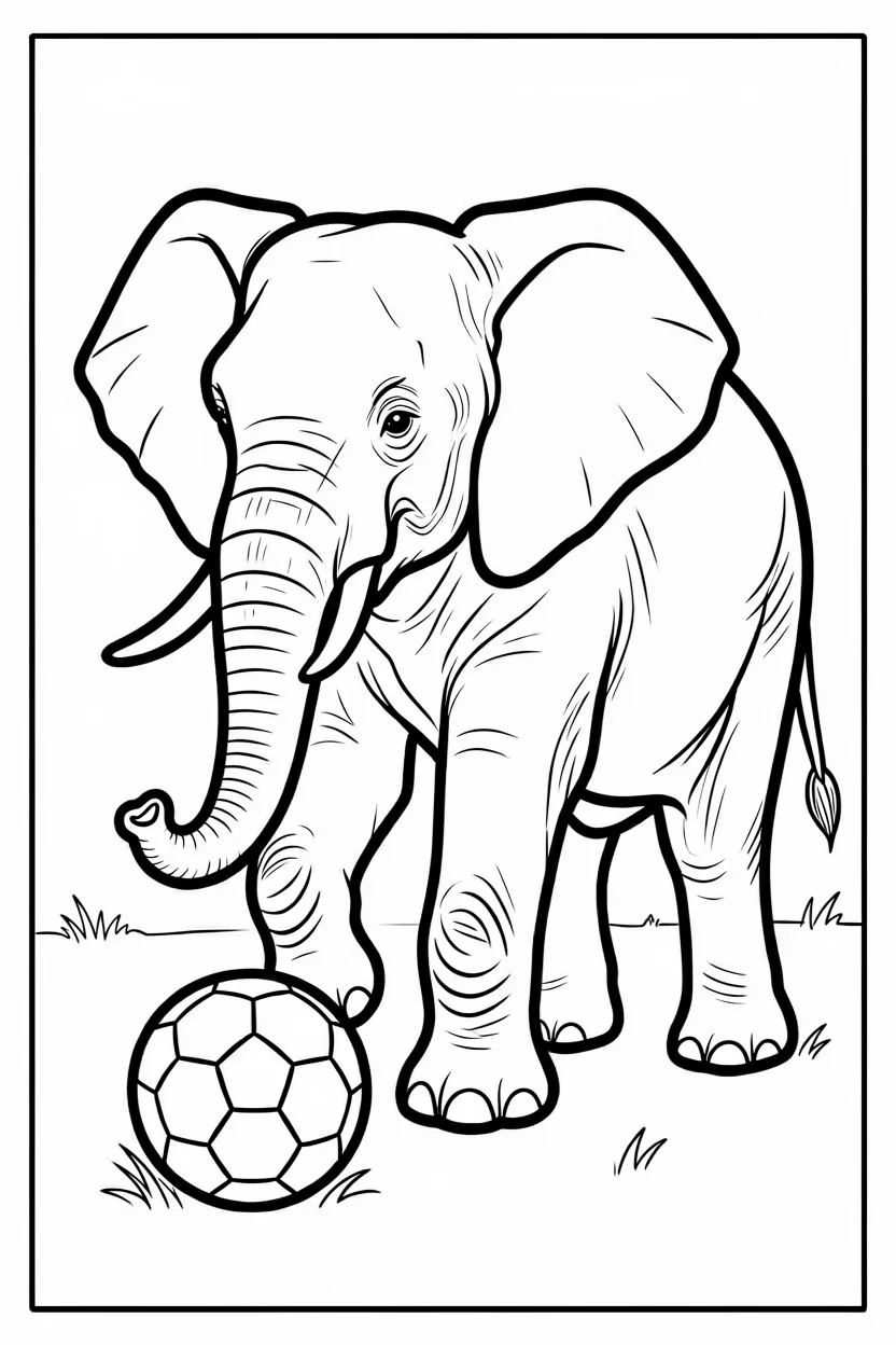 Desenhos de Elefante para Imprimir e Colorir