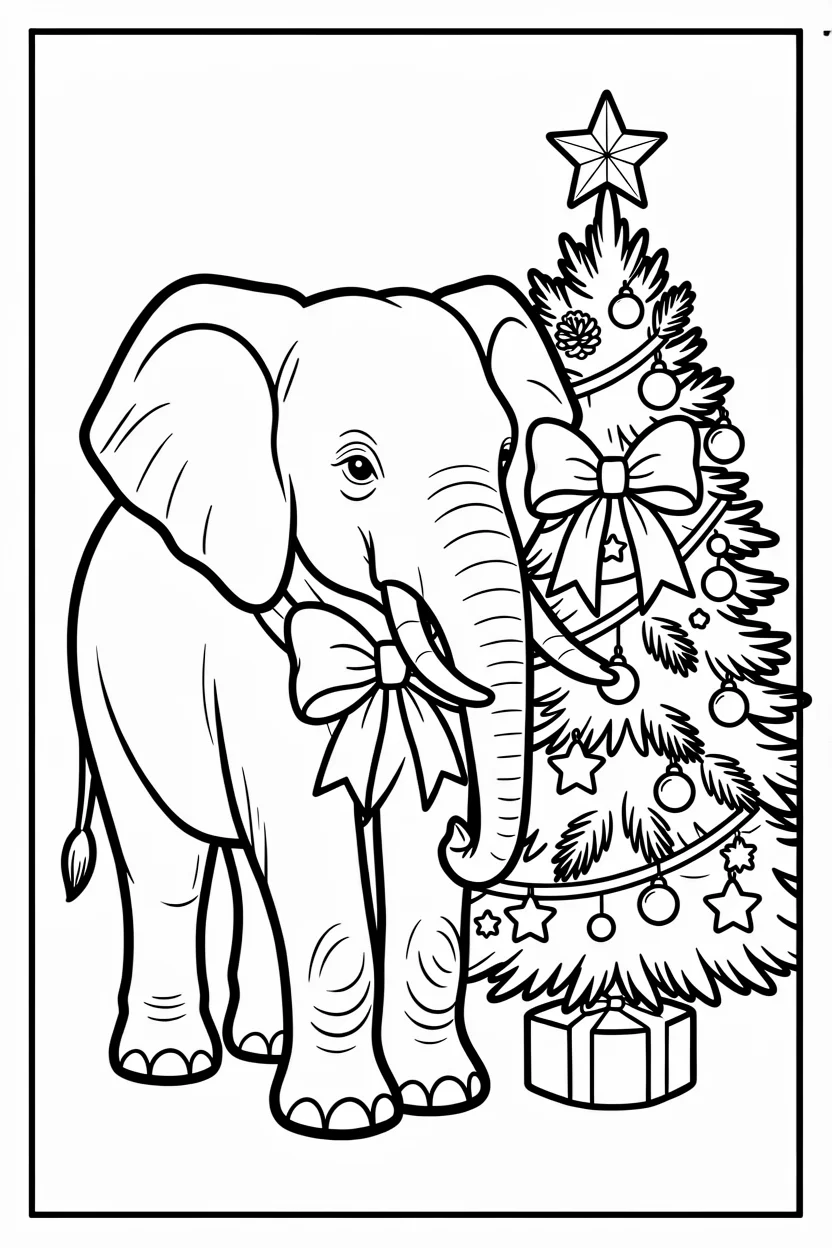 Desenhos de Elefante para Imprimir e Colorir