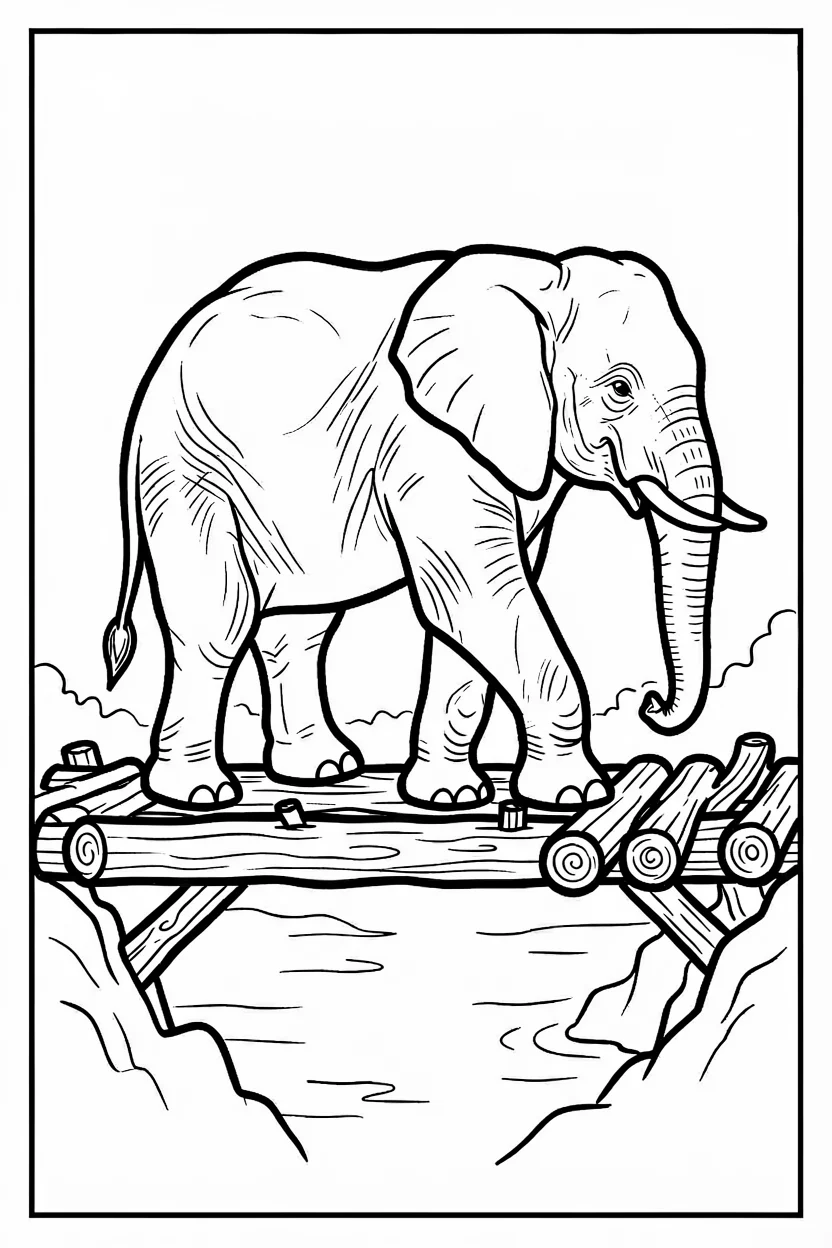 Desenhos de Elefante para Imprimir e Colorir