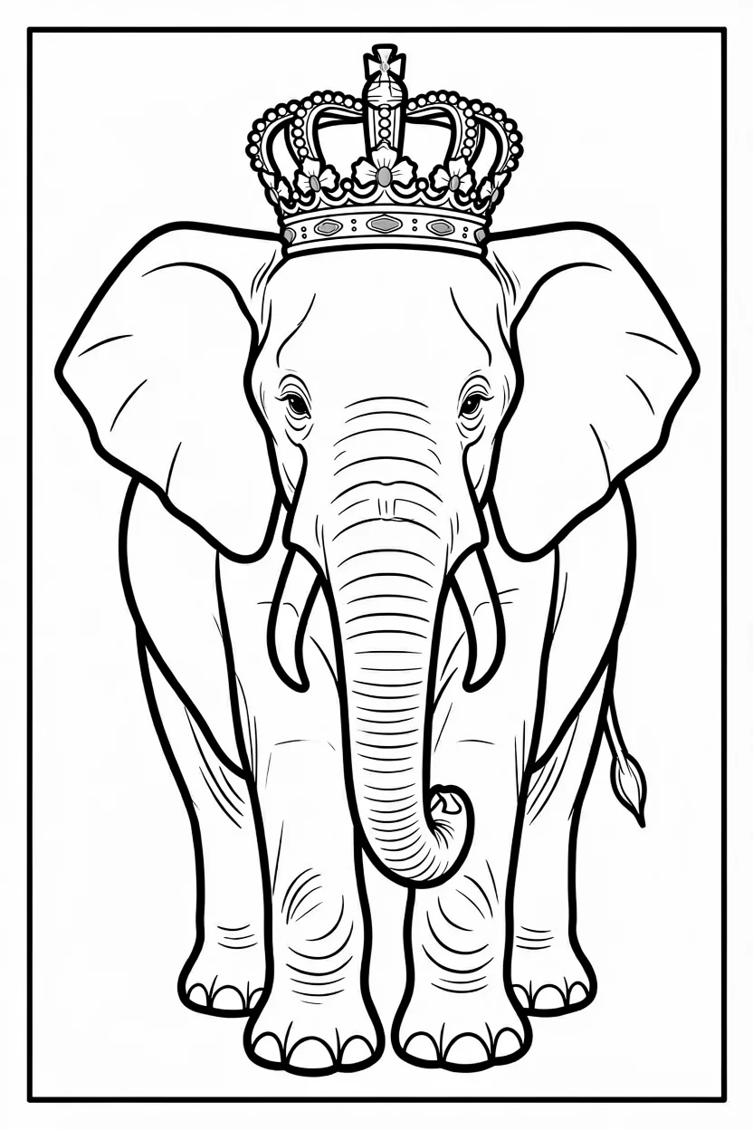 Desenhos de Elefante para Imprimir e Colorir
