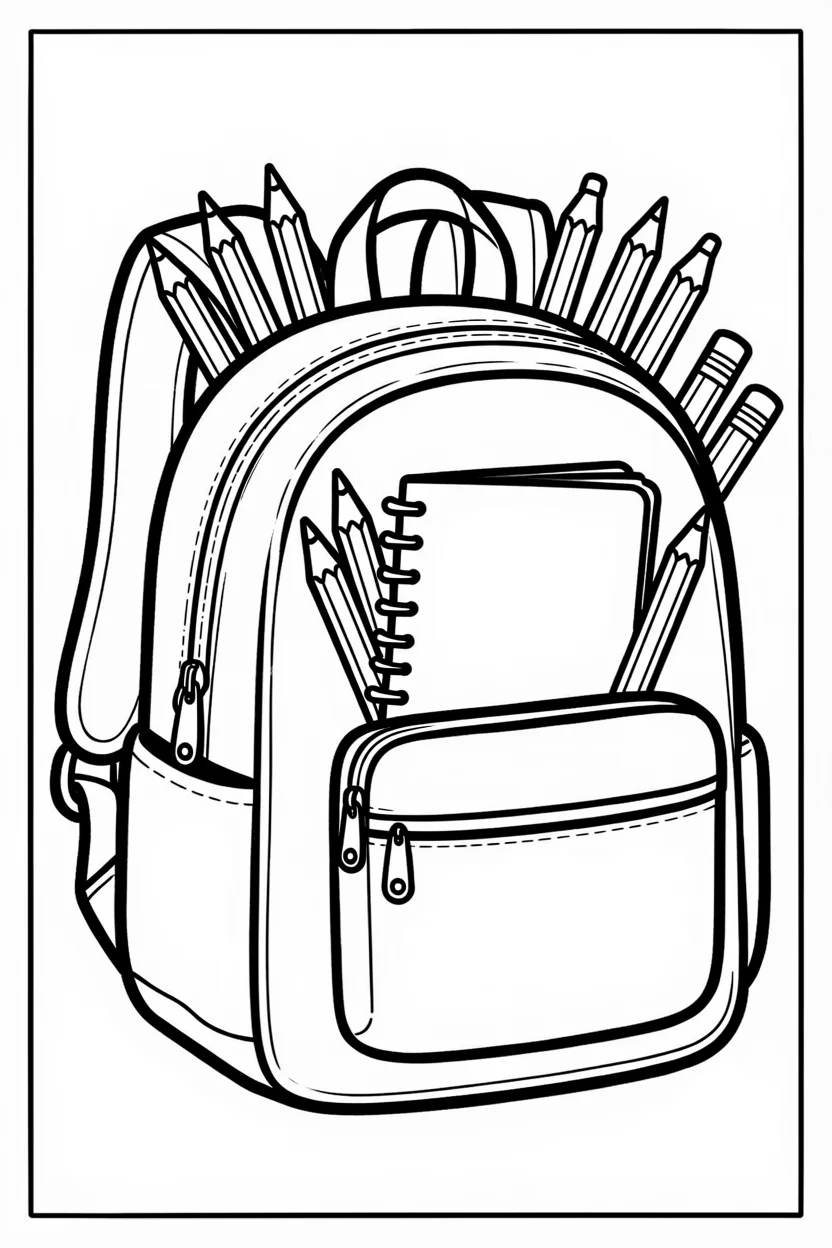Desenhos de Escola para Imprimir e Colorir