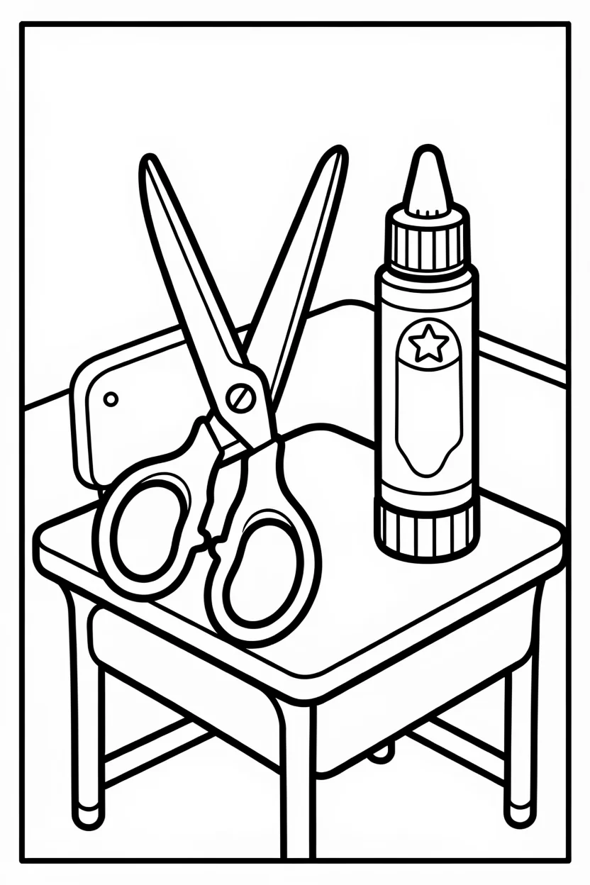 Desenhos de Escola para Imprimir e Colorir