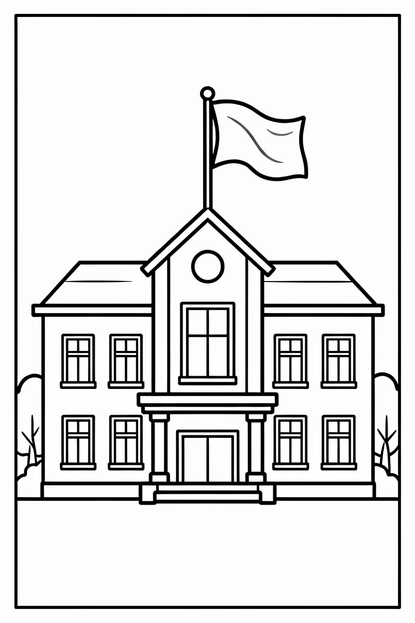 Desenhos de Escola para Imprimir e Colorir