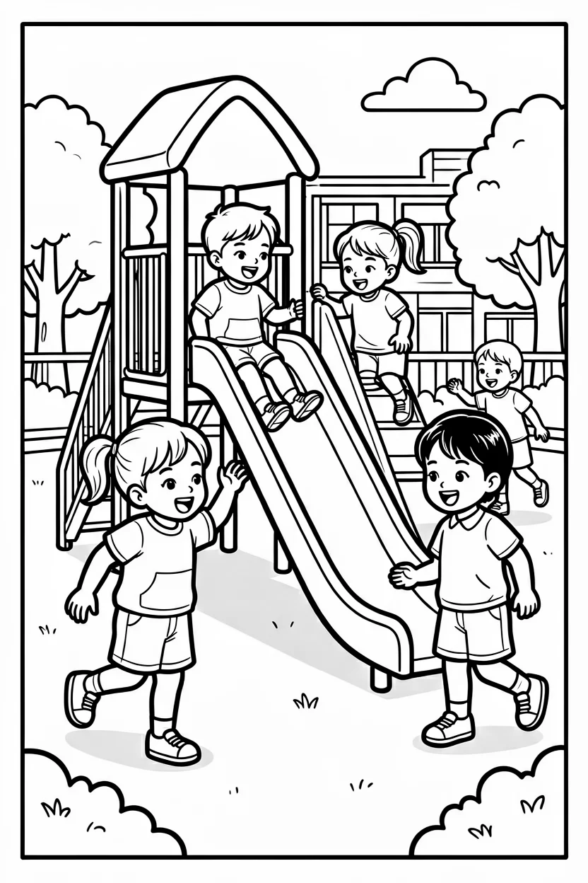 Desenhos de Escola para Imprimir e Colorir
