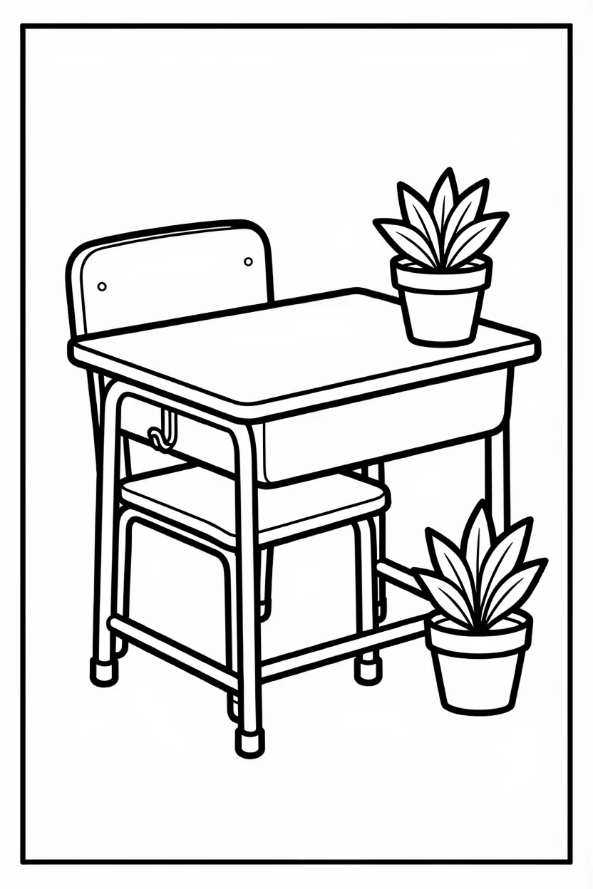 Desenhos de Escola para Imprimir e Colorir